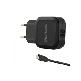 Chargeur mural Qoltec 50188 Noir 17 W