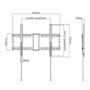 Support mural GEMBIRD WM-80F-01 37" 80"