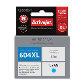 Cartouche d'Encre Compatible Activejet AE-604CNX Cyan