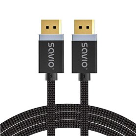 Câble DisplayPort Savio CL-176 Noir 3 m