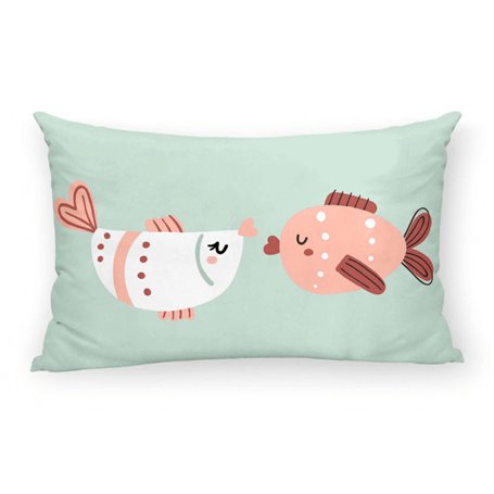 Housse de coussin Kids&Cotton Mosi C Menthe 30 x 50 cm