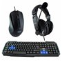 Pack Gaming 3GO COMBODRILEH2 Noir Multicouleur Espagnol Qwerty