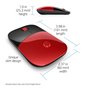 HP Souris sans fil Z3700 rouge