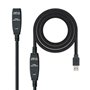 Câble Rallonge à USB TooQ 10.01.0313 Noir 15 m 5 Gbps