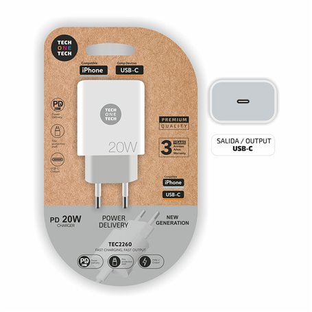 Chargeur mural Tech One Tech TEC2260 20 W USB-C