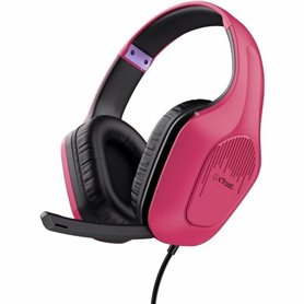 Trust GXT 415P Zirox Casque Avec fil Arceau Jouer Rose