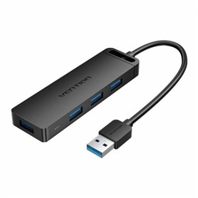 Vention CHLBB hub & concentrateur USB 3.2 Gen 1 (3.1 Gen 1) Type-A 5000 Mbit/s Noir