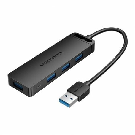 Vention CHLBB hub & concentrateur USB 3.2 Gen 1 (3.1 Gen 1) Type-A 5000 Mbit/s Noir