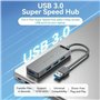 Vention CHLBB hub & concentrateur USB 3.2 Gen 1 (3.1 Gen 1) Type-A 5000 Mbit/s Noir