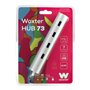 Hub USB Woxter PE26-142 Blanc Argenté Aluminium (1 Unité)