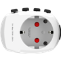 Adaptateur de voyage 6.3A Pro Word 3 pôles Blanc Skross