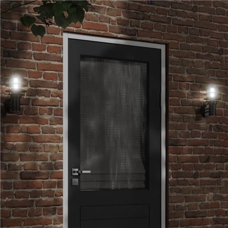 vidaXL Applique murale d'extérieur noir acier inoxydable