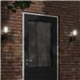 vidaXL Applique murale d'extérieur noir acier inoxydable