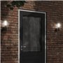 vidaXL Applique murale d'extérieur noir acier inoxydable