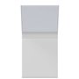 vidaXL Appliques murales LED d'extérieur 2 pcs blanc