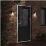 vidaXL Applique murale d'extérieur noir acier inoxydable