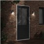 vidaXL Applique murale d'extérieur noir acier inoxydable