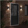 vidaXL Applique murale d'extérieur noir acier inoxydable