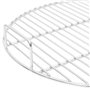 vidaXL Grille de barbecue ronde Ø44,5 cm acier inoxydable 304