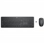 Clavier et souris sans fil HP230 Noir 2.4GHz Ensemble elegant