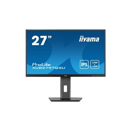 Ecran IIYAMA 27 Noir Ultra mince dalle IPS 16:9 2560x1440 100Hz 250 cd/m2 1ms D