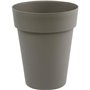 Vase rond Toscane - EDA PLASTIQUE - Ø 44 x 53 cm - 50 L - Gris - Résistant aux chocs