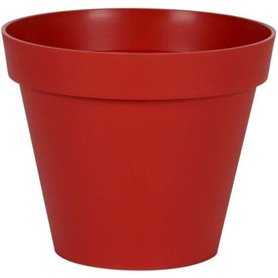 EDA Pot de fleur rond Toscane - Ø 40 x H 32 cm - 23 L - Rouge rubis