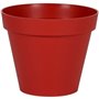 EDA Pot de fleur rond Toscane - Ø 40 x H 32 cm - 23 L - Rouge rubis