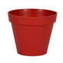 EDA Pot de fleur rond Toscane - Ø 40 x H 32 cm - 23 L - Rouge rubis