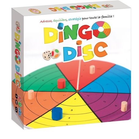 Jeu d'adresse et d'équilibre - BLACKROCK - DINGO DISC - Blanc et multicolore - 5 ans et plus - Adulte - Mixte