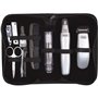 Kit de voyage barbe - WAHL - TRAVEL KIT - Tondeuse a pile - Coupe poils nez / oreilles - 6 réglages - Gris