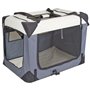 Box de transport - KERBL - Journey- 70 x 52 x 52 cm - Gris / Beige