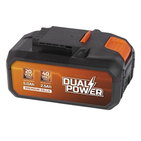 Batterie Dual Power POWDP9037 - pour Outils de Bricolage sans Fil de 20 V et 40 V - LED d'Indication de Puissance - Plateforme