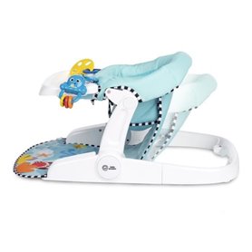 Siege au sol évolutif Ocean Explorers BABY EINSTEIN Sea of Support 2-en-1 avec jouets amovibles - Bleu/Blanc