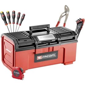 Boite a Outils FACOM - BP.C19NCM1PB - 19 + 16 Outils (Livré avec 5 Tvis Protwist + 9 Clés mâles + 1 pince multiprise + 1 Mesure