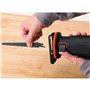 Scie sabre sans-fil BLACK+DECKER BDCR18N-XJ - Lame 15 cm - Découpe bois, métal et plastique - Compacte et légere