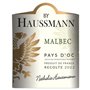 By Haussmann Malbec Pays d'Oc - Vin rouge de Languedoc