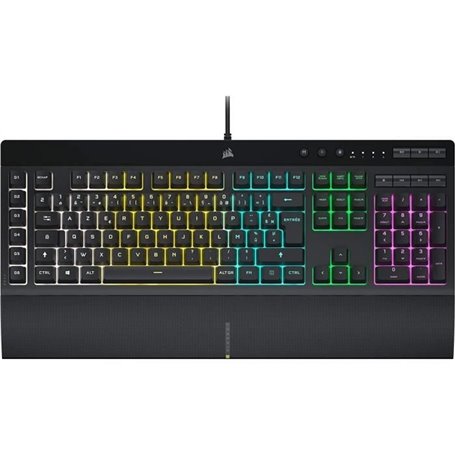 Clavier Gamer - AZERTY - CORSAIR - K55 RGB Pro - Numérique - Dôme en caoutchouc - RGB 5 Zones - (CH-9226765-FR)