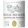 Château des Maures 2020 Lalande de Pomerol - Vin rouge de Bordeaux