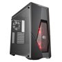 COOLER MASTER LTD BOITIER PC MasterBox K500L - avec RED LED fan - Noir - Verre trempé - Format ATX (MCB-K500L-KANN-S00)