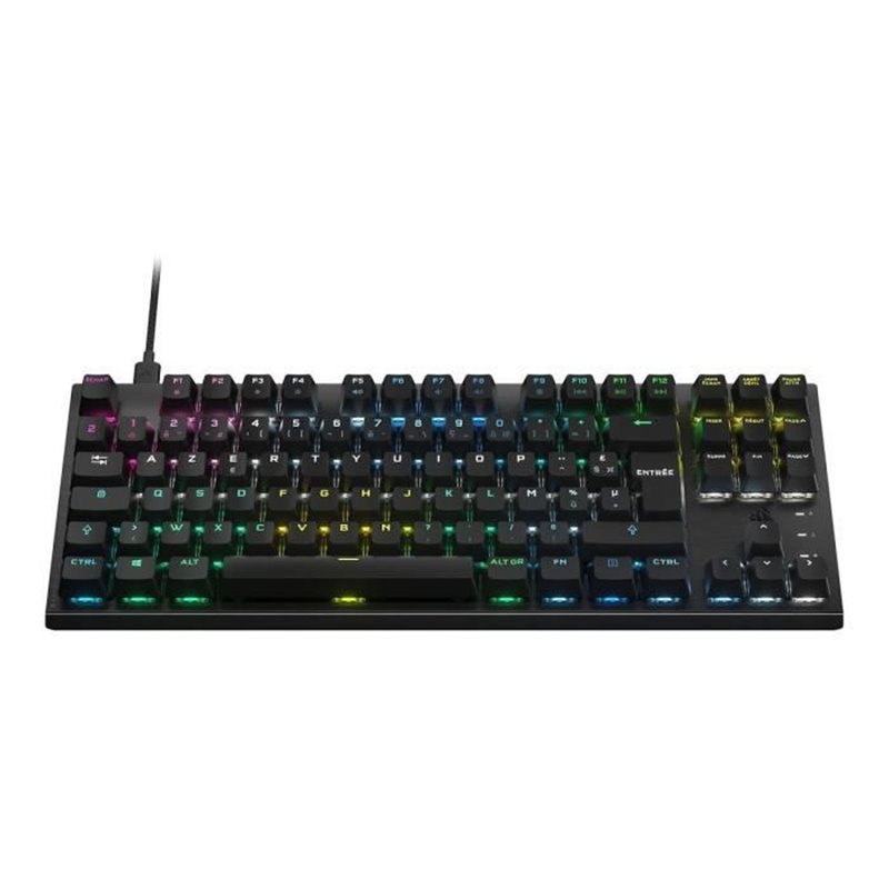 Image secondaire de Clavier Gaming optique-mécanique - Azerty - CORSAIR - K60 PRO TKL - Sans Pavé Numérique - Rétroéclairé RGB - Noir (CH-91)