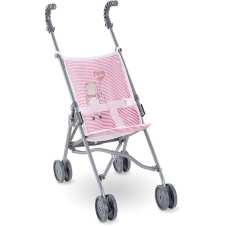 Accessoire poupon - COROLLE - Poussette canne rose pour poupon 30