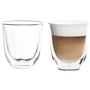 Lot de 2 tasses Capuccino - DELONGHI - Double parois - 19 cl