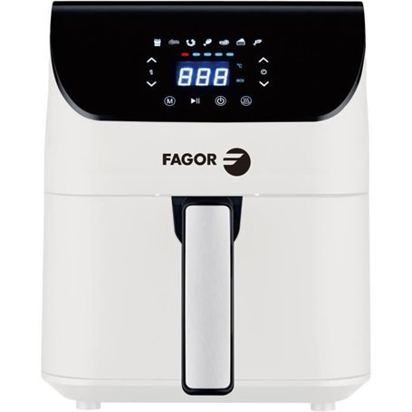 Friteuse sans huile - FAGOR - Airfryer FG5060 - 4.3 L - 1350 W - Ecran tactile - 7 pré-réglages de cuisson - Minuterie - Blanc