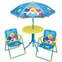 FUN HOUSE Baby Shark Salon de jardin - 1 table H.46xø46 cm