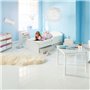 Meuble de rangement a jouets Blanc pour chambre d'enfant avec 6 bacs