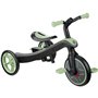 Tricycle évolutif EXPLORER 4 EN 1 - GLOBBER - Vert Sauge - Draisienne - de 10 mois a 5 ans - Montage sans outils