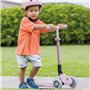 Trottinette 3 roues pliable - GLOBBER - JUNIOR LIGHTS ECOLOGIC - Rose Framboise - Lumineuses - Plastique recyclé - 2 a 6