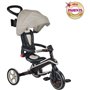 Tricycle évolutif EXPLORER 4 EN 1 PLIABLE - GLOBBER - Taupe - Draisienne - de 10 mois a 5 ans - Montage sans outils