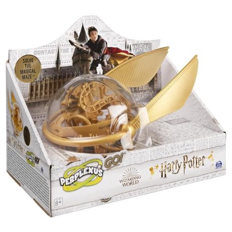 Wizarding World PERPLEXUS - HARRY POTTER VERSION VIF D'OR - Parcours Labyrinthe 3D - Jeu de Casse-Tête d'Action et de Réflexe Pe